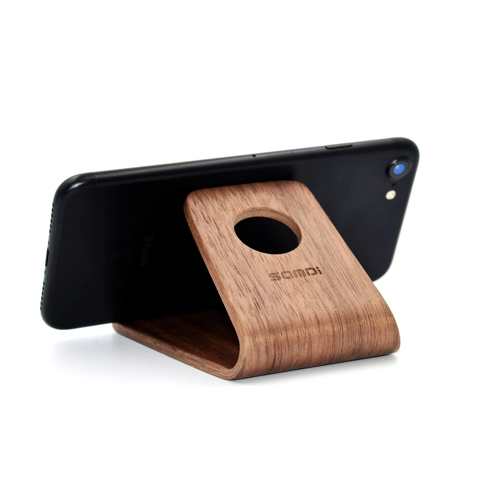 木制手機(jī)支架底座定制激光雕刻加工