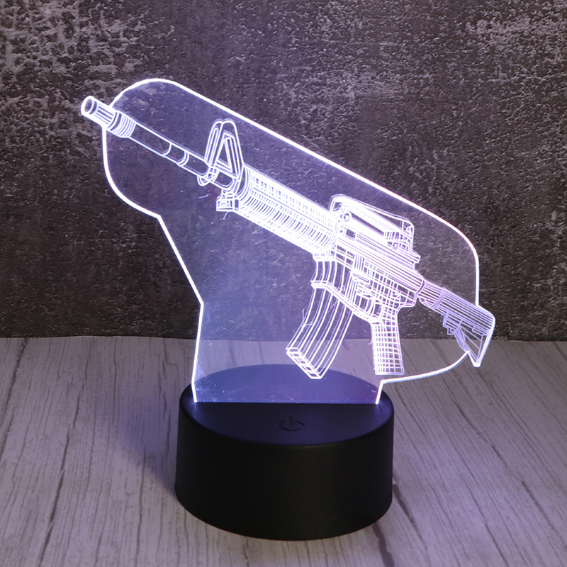 3d創(chuàng)意小夜燈USB插電亞克力小夜燈廠家定制