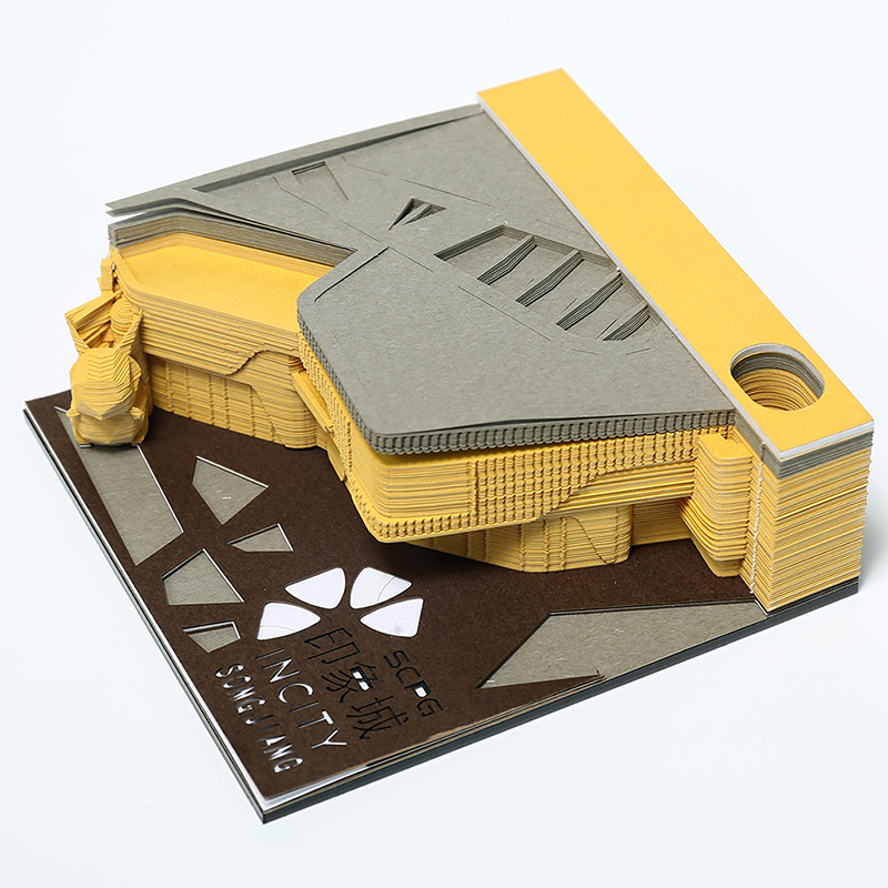 3d立體便簽紙建筑景觀印象城3d便簽紙定制廠家