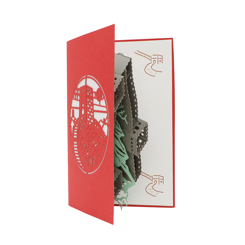 立體紙雕賀卡 立體紙雕賀卡
