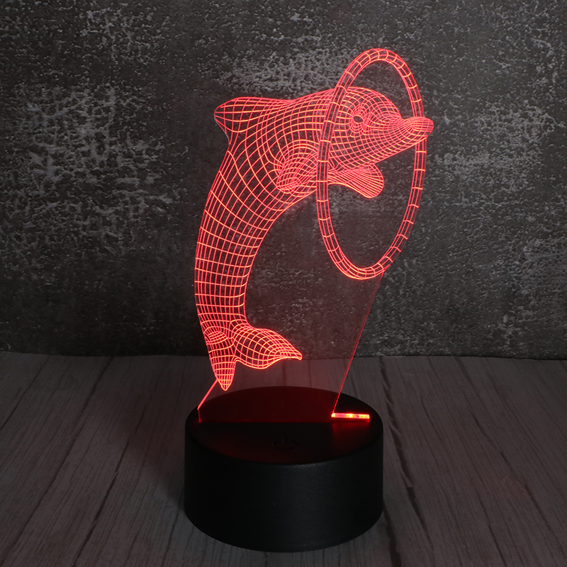 3d立體小夜燈創(chuàng)意亞克力小夜燈USB插電小夜燈定制