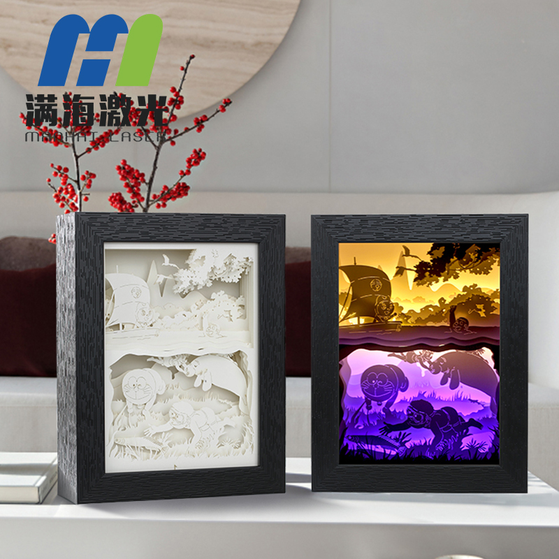 哆啦A夢(mèng)紙雕燈場(chǎng)景